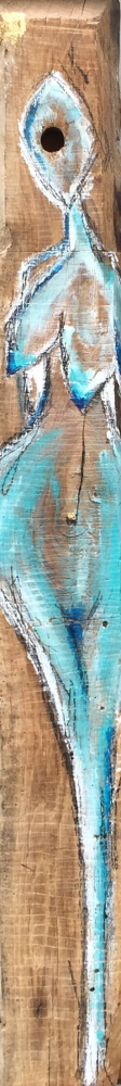 BLAUE FRAU (Acryl/Kreide)
13 x 97 cm
VERKAUFT / SOLD
