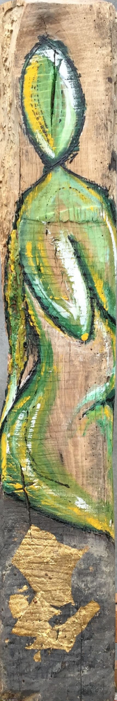 GRÜNE FRAU (Acryl/Kreide)
13 x 77 cm
VERKAUFT / SOLD