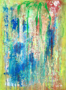 CHASING COLOURFALLS 
(Acryl/Wachs auf Leinwand)
VERKAUFT - Sold