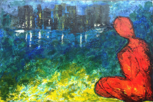 AM WASSER (Acryl/Wachs)
120 x 80 cm
VERKAUFT - SOLD